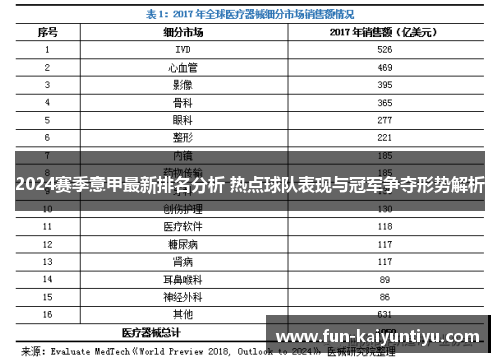 2024赛季意甲最新排名分析 热点球队表现与冠军争夺形势解析